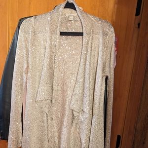Boston Proper Sequined Cardigan